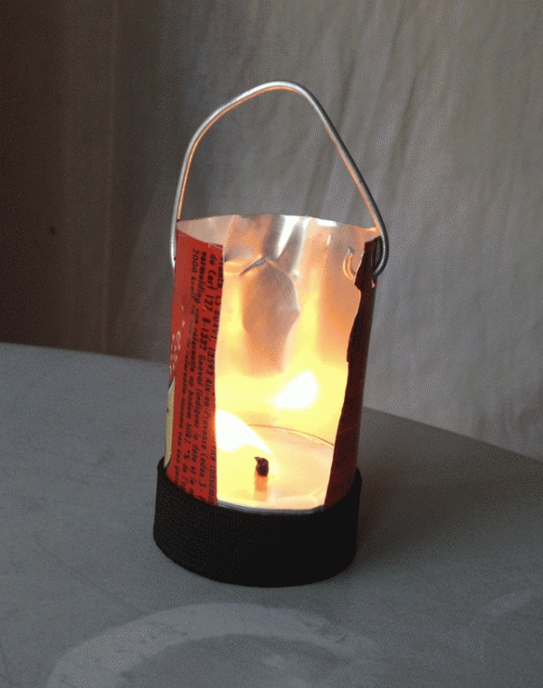 Autre] lanterne a bougie fait avec une cannette / L'Atelier des Bricoleurs  / Le forum de la randonnée légère ou ultra-légère !