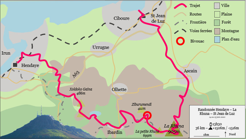 Récit + liste] Hendaye-La Rhune-St Jean de Luz - 14 & 15 juin 2020 /  Retours du terrain / Le forum de la randonnée légère ou ultra-légère !