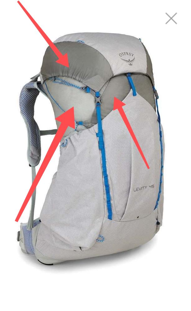 Sac à dos] Un sac a dos sans fermeture éclair ? / Questions, astuces et  listes prévisionnelles / Le forum de la randonnée légère ou ultra-légère !